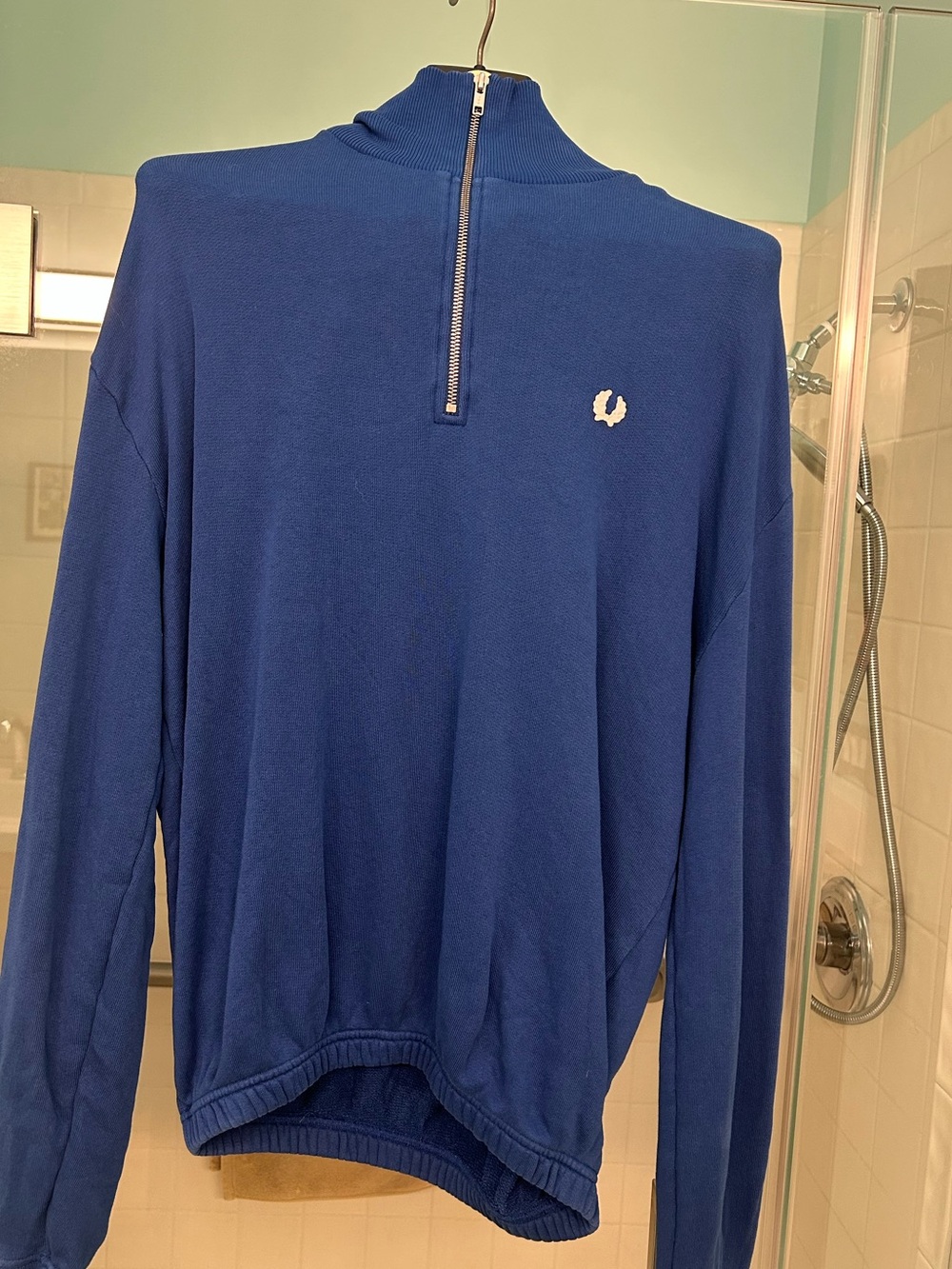 Fred Perry Men’s Blue Half-Zip Sweater